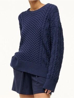 Staud Tracy Sweater in Navy, sz M, new with tags